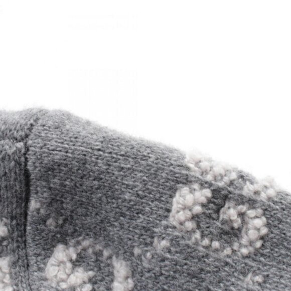 Gucci 2024 GG wool monogram bouclé jacquard cardigan in Grey and Ivory size L - Picture 5 of 5